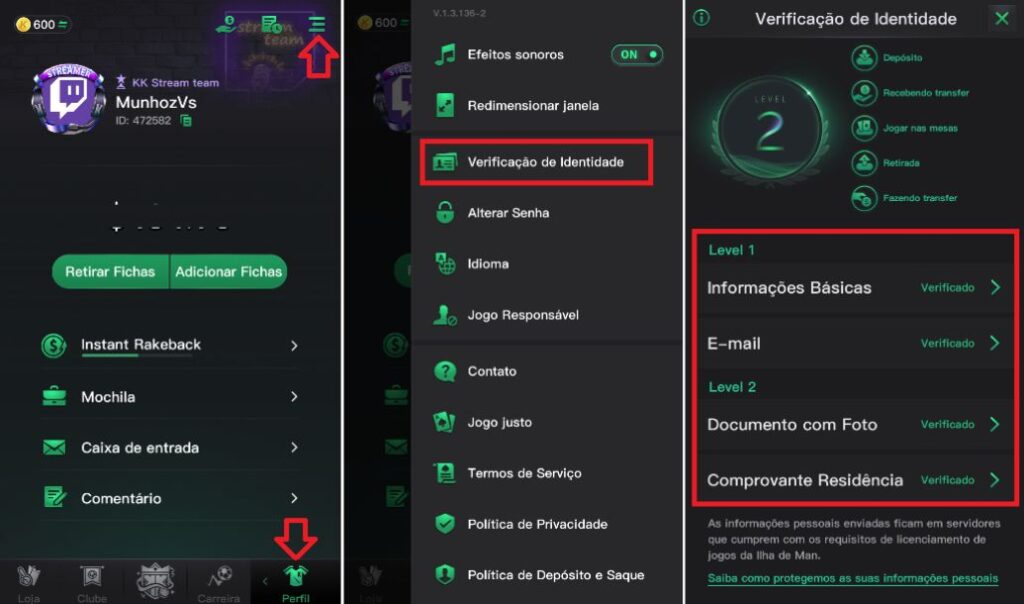Como verificar a conta no kkpoker